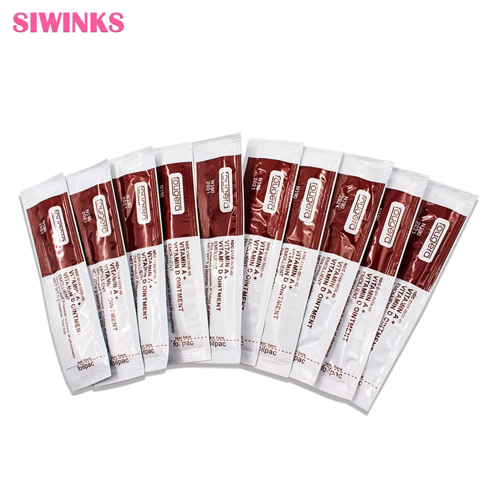 100 шт./пакет Fougera витамин мази с витаминами A и D Анти Шрам для уход за татуировкой восстанавливающий крем ремонта заживляющий