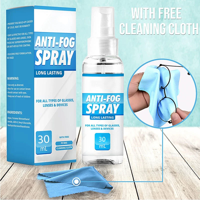 30ml Eyeglasses Anti Fog Cleaning Spray,Lens Antifog Spray For Optical