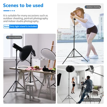 Neewer Pro 6 Feet/190CM Photography Light Stands with Carrying Case for Reflectors/Softboxes/Lights/Umbrellas/Backgrounds.etc detail image