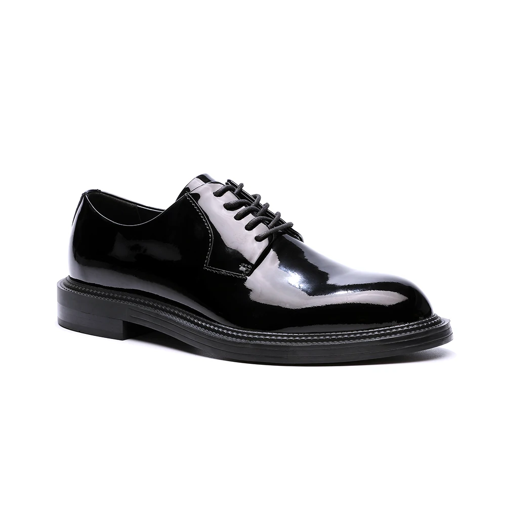 Luxury Classic Top Design Leather Black Wedding Dress Shoes For Men ...