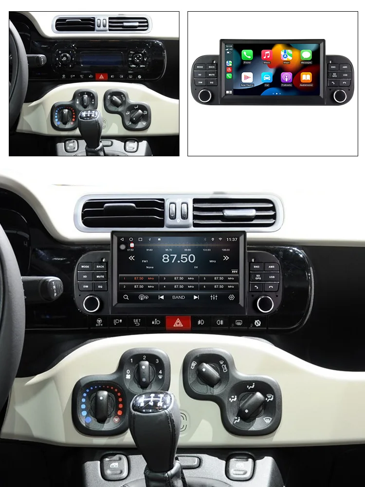 6.5'' Android Car Radio For Fiat Panda 2013-2020 Stereo Car Video  8Core+48EQ+IPS 4G LTE Car Multimedia Player No DVD