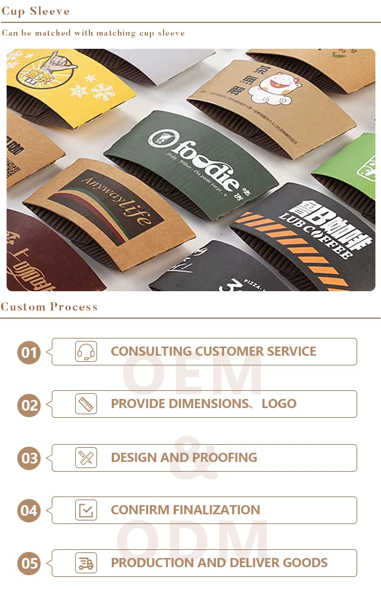 Custom Black Coffee Paper Cup Takeaway With logo Disposable Double Wall ...