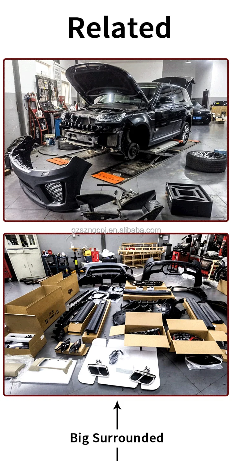 Diffuser Silver Ford Ranger New High Quality Body Kit Bumper for Ranger T7/T8 Upgrade F150 Raptor ...