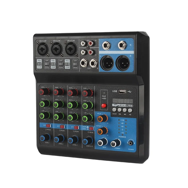 F-5A 5チャンネルミキサー、Bluetooth、USB、MP3、ステレオ F-5A 5チャンネルミキサー、Bluetooth、USB、MP3、ステレオ