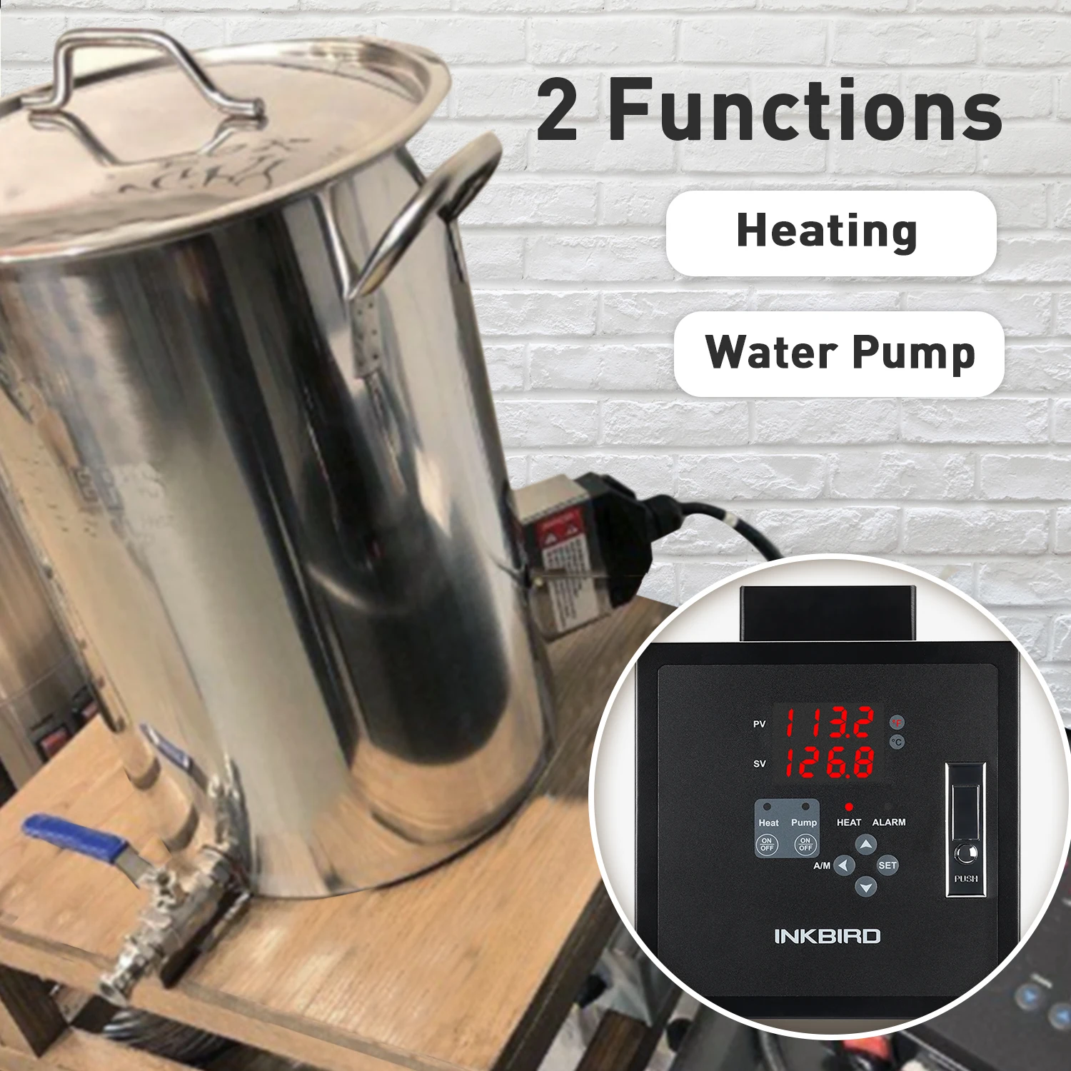 Inkbird Heating&water Pump Pid Temperature Controller,Ipb26 30a/240v