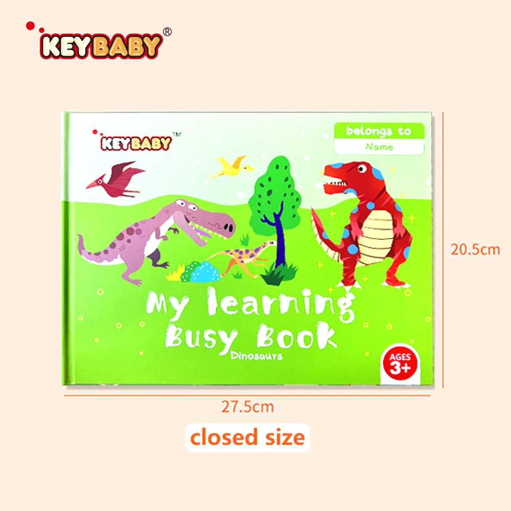 2024 Keybaby Customized Hardcover Book Printing Busy Book for kids