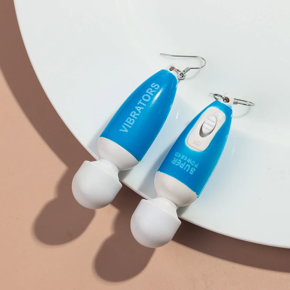 2025 Hot Selling Mini Privacy Toy Earrings - Fun Vibrant Acrylic Jewelry  Gift for Parties, Perfect Gag Gift for Women