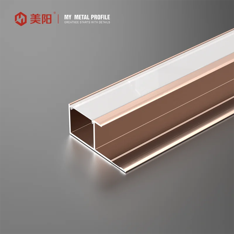 Customized Factory Led Light strip Aluminum Alloy Edge Trim profile Led Strip Profile Led tile trim Aluminium Profile