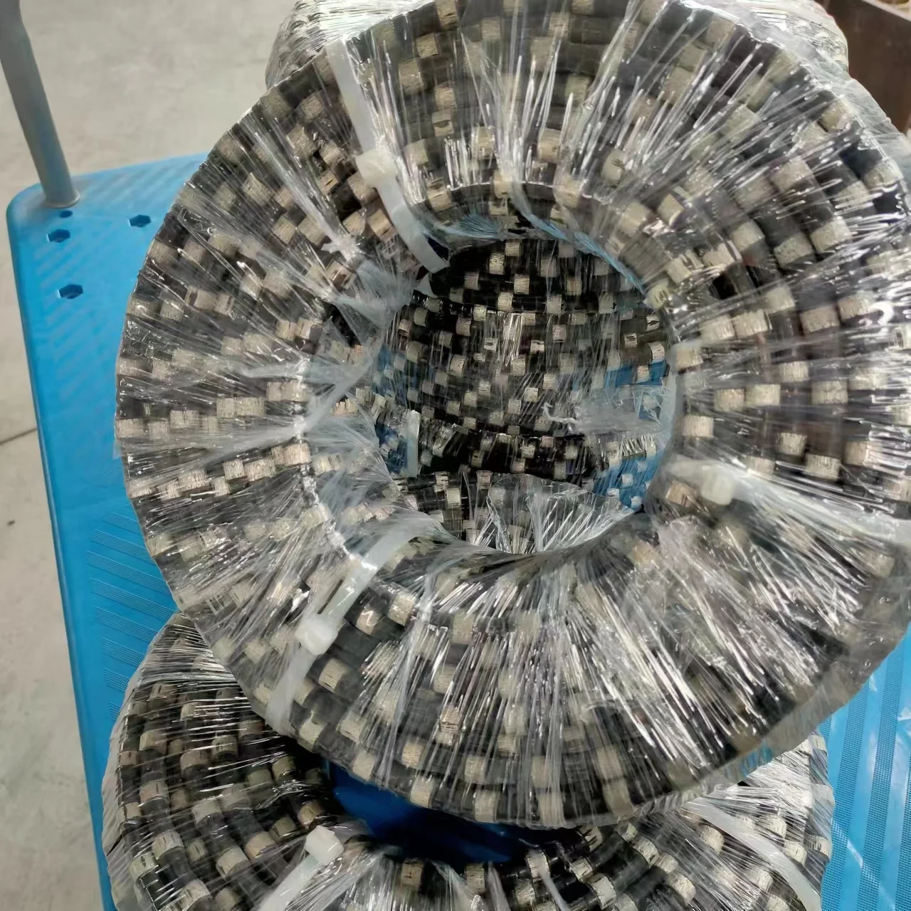 Stone Rope Cutting Factory Price Custom Diamond Wire Saw Rope for Concrete Demolition and ...