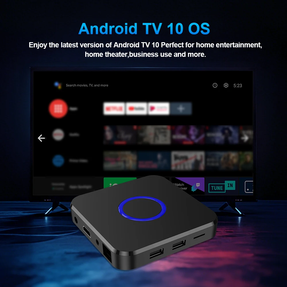 Topleo 4K TV Box Android ONN 8k Smart TV Certified High Quality Custom Application 5G WiFi Android 10 Tv Box