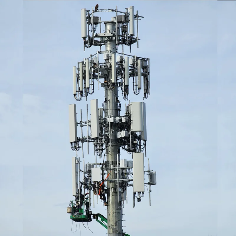 Steel Self-Supporting Monopole Signal Towers for High-Speed Urban Small-Cell Networks Connectivity supplier