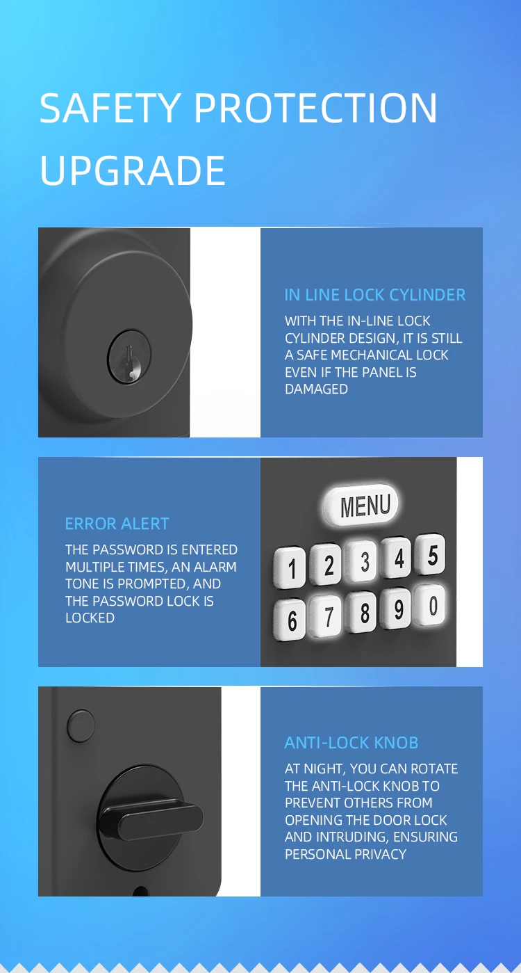 Bbdhome New Style Multi Function Security Digital Entry Door Lock Brass