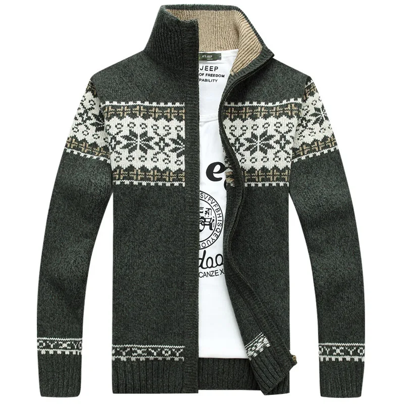 Plus Chunky Zip Through Cardigan