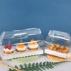 Transparent portable cake box