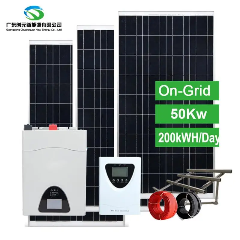 Commercial Solar System 100kw 150kw 200kw Grid Tied Solar System Price