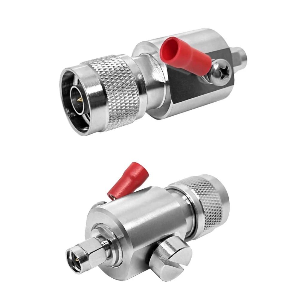 Giá nhà máy: Bộ chống sét cho dải tần 0–6 GHz, trở kháng 50 Ω, đầu nối đực N sang đầu nối đực SMA, thiết bị bảo vệ chống sét và chống quá áp