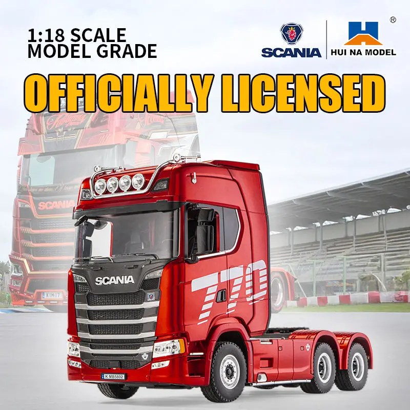 【すぐ発送】Scania 770 S V8 truck 1/18ラジコン Authentic Scania 770S V8 1:18 Scale RC Container Tow Truck