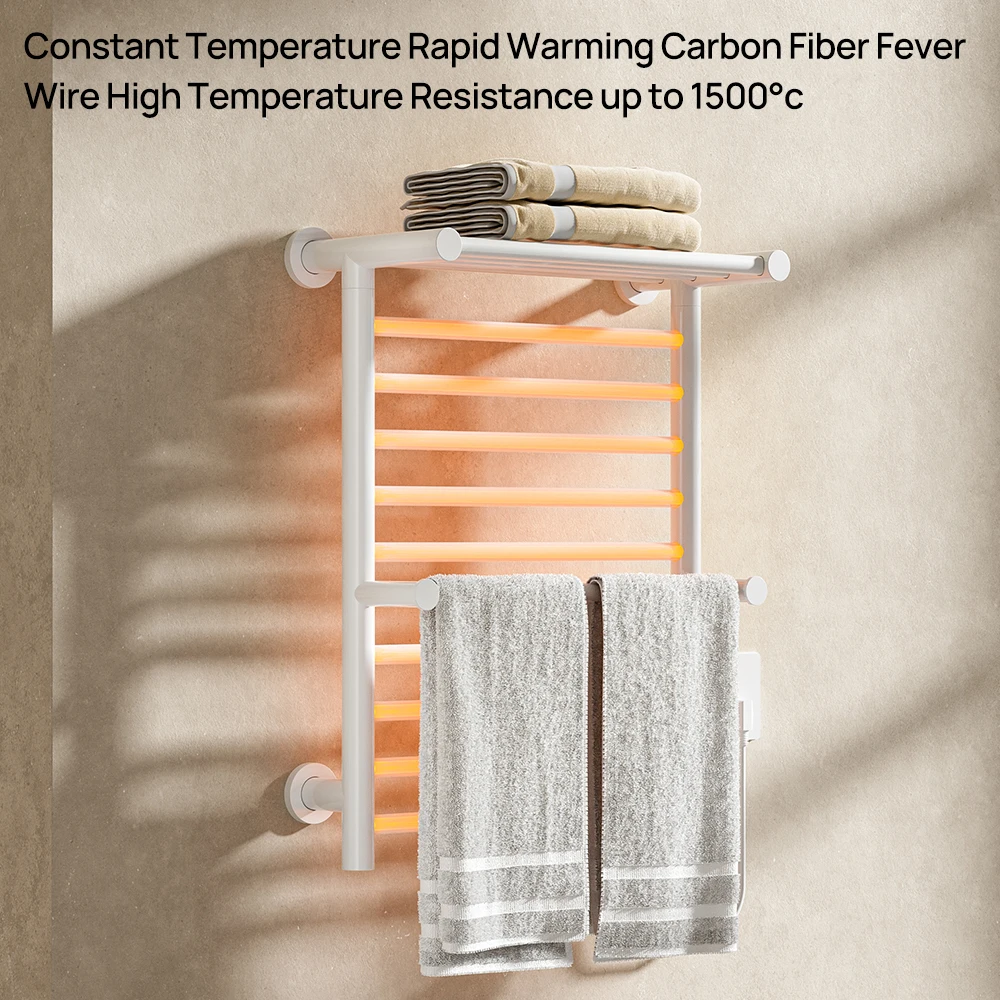 Jomoo Custom Design Wall Mounted Towel Warmer Machine Electric Heated Towel Rack Electric Towel