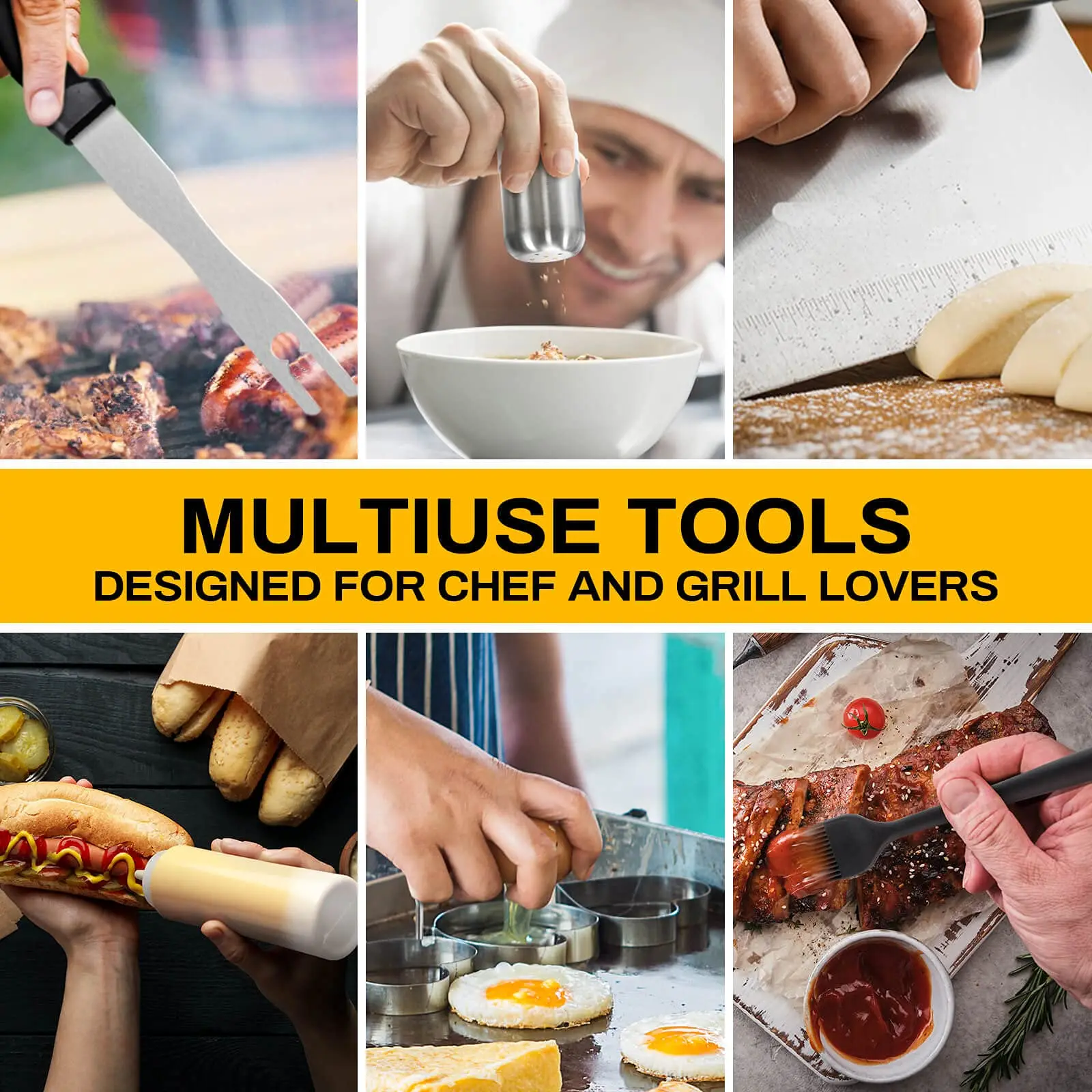 40pcs Griddle Accessories Kit Custom Bbq Camping Spatulas Tool Set Nonslip Bbq Grill