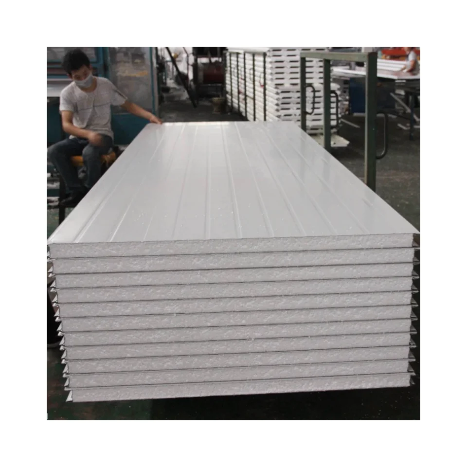 China Expanded Polystyrene Insulation metal siding exterior wall decorative panel Foam Sandwich Panel for Roof and Wall