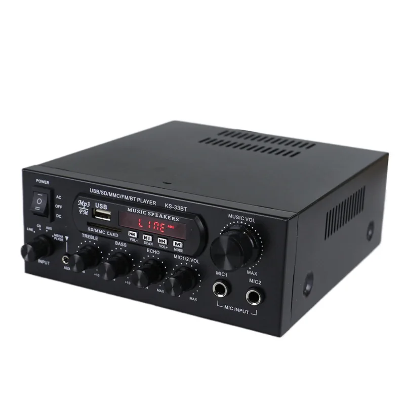 KS-338T USB/SD/MMC/FM/BT 多機能音楽アンプ 通電確認のみ KS-338T USB/SD/MMC/FM/BT 多機能音楽アンプ 通電確認のみ