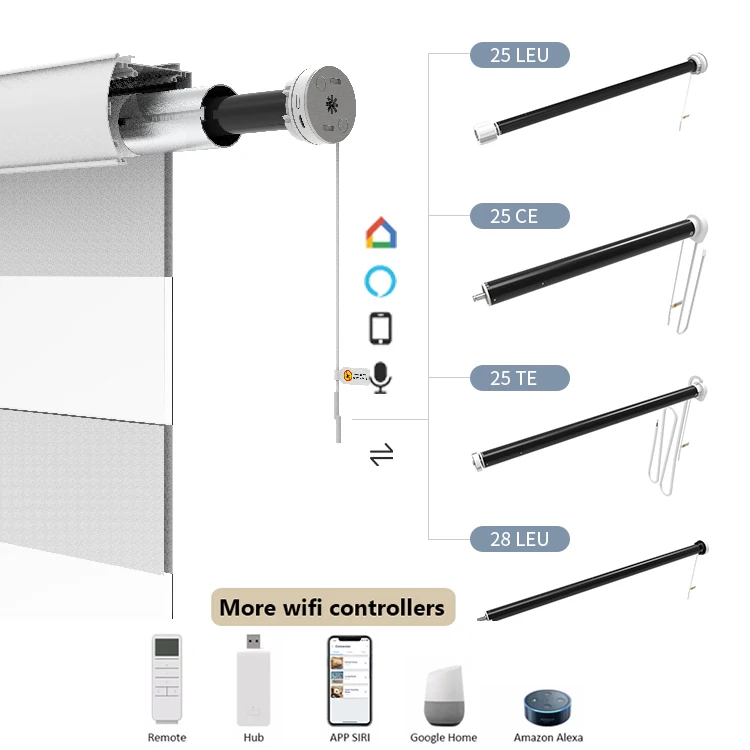 Zebra Blinds Shades Smart Curtain Automatic Cordless Motorized Window Natural Zebra Blinds