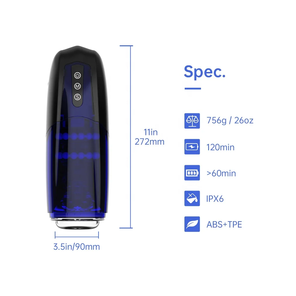 Masturbator Automatic With Powerful Vibrating Thrusting Sucking Masturbation for Men