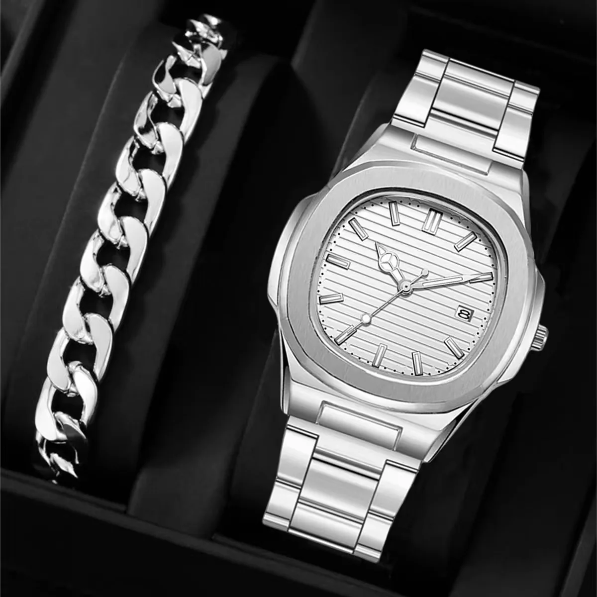 Business Quartz Watch Leisure Calendar Men's Luminous Waterproof Watch