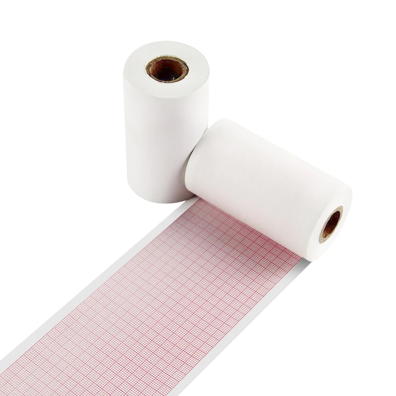 Бесплатный образец производитель Китай медицинский бумажный рулон для 110 мм термобумага 110X20M ЭКГ с круговой диаграммой