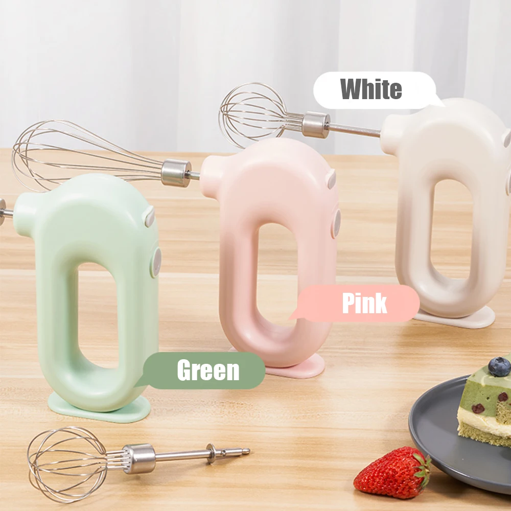 2021 New Wireless Portable Food Blender 4 Speeds High Power Dough Blender Egg Beater Hand Mixer Wireless Electric Egg Whisk