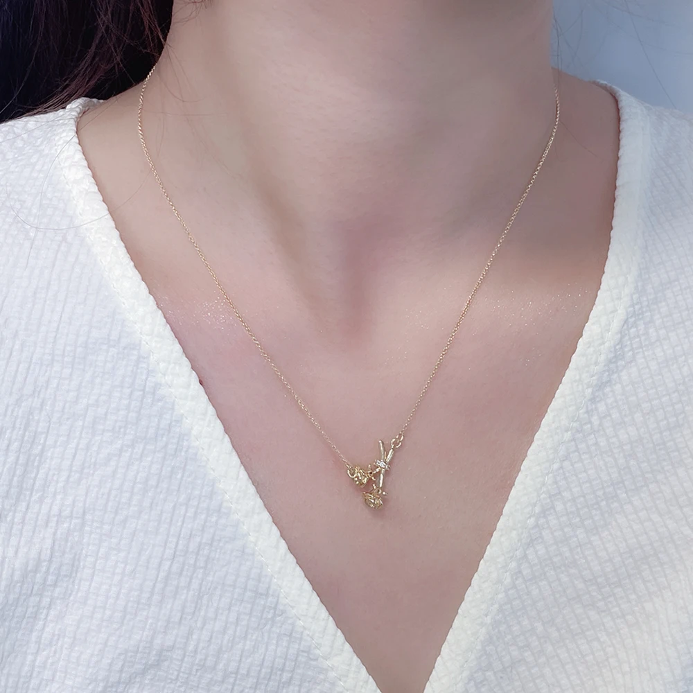 product wholesale fashion jewelry custom gold plated glamour statement copper diamond flower necklace earrings jewelry set for women-5