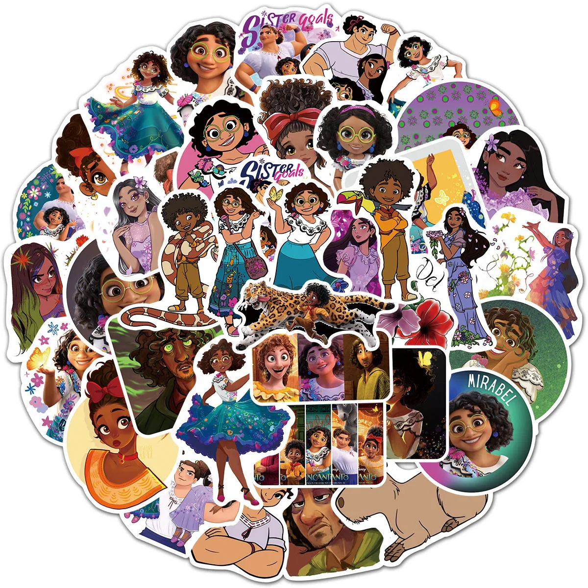 10/50PCS New Encanto Mirabel Kids Toy Stickers Disney Cartoons