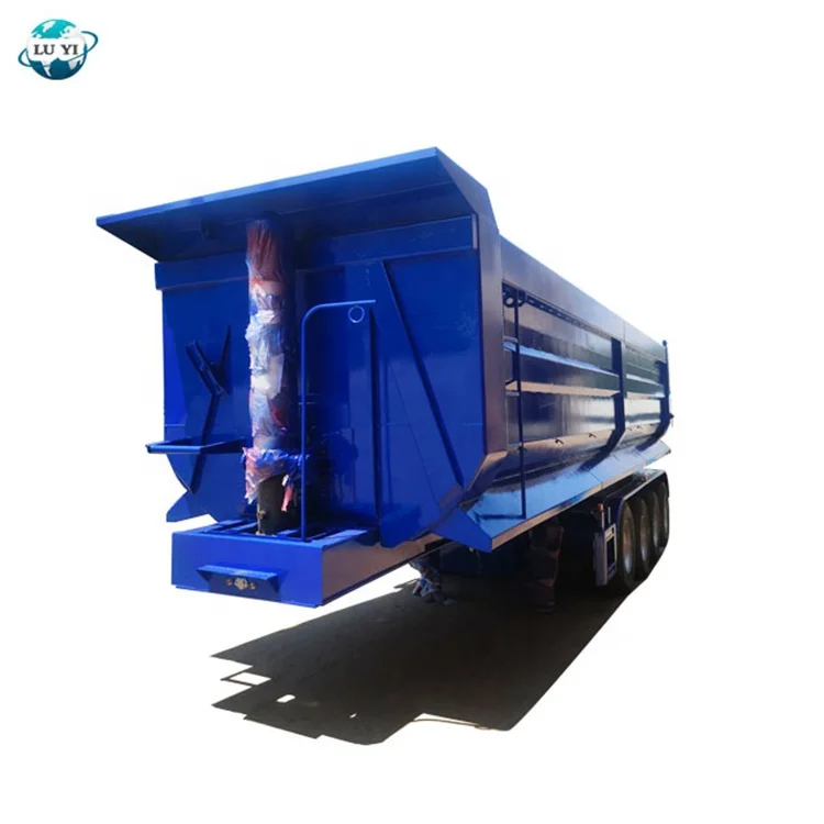 Blue U Shaped End Rear Tipper Dumper Semi Truck Trailer Manufacturers