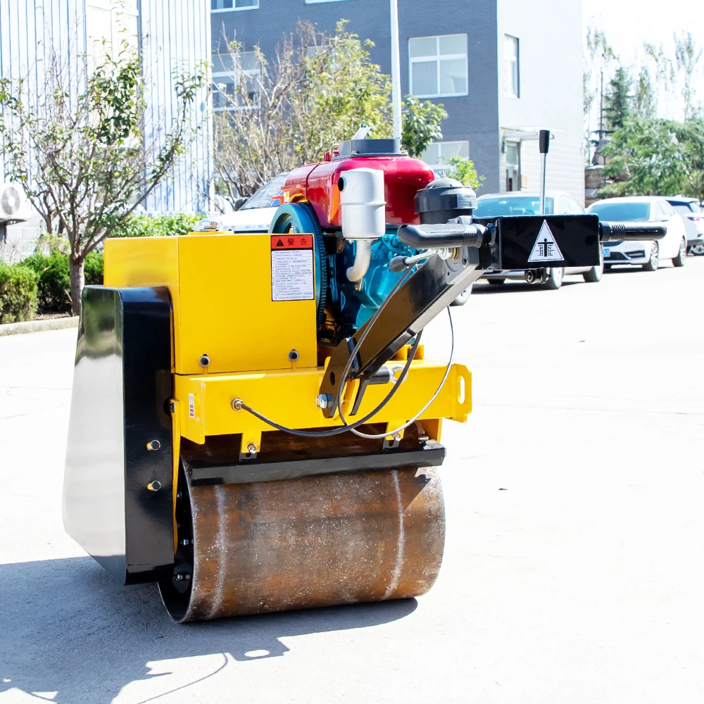 Portable Road Roller Compactor Building Road Construction Machine with Strong Vibrator