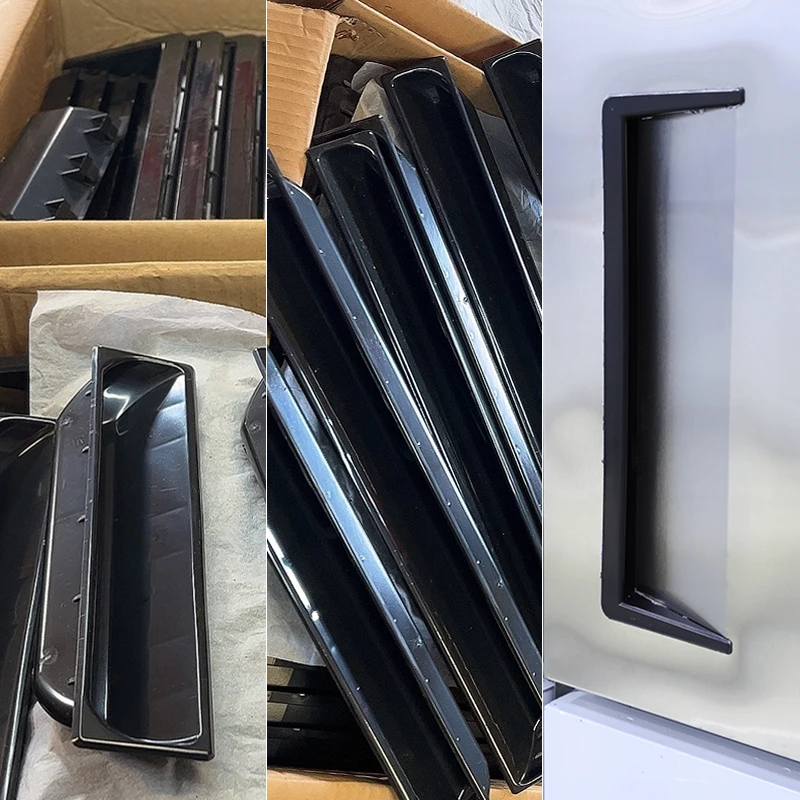 Longhey Freezer Door Handle Showcase Fridge Refrigerator Alloy Cabinet Handle Freezer Spare Parts Door Knobs