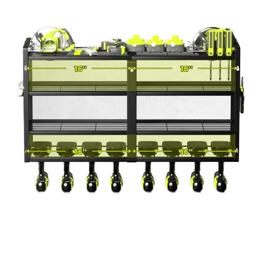 Power Tool Organizer Wall Mount Storage Rack, Heavy Duty Tool Box Organizer, Garage Storage Drill Holder