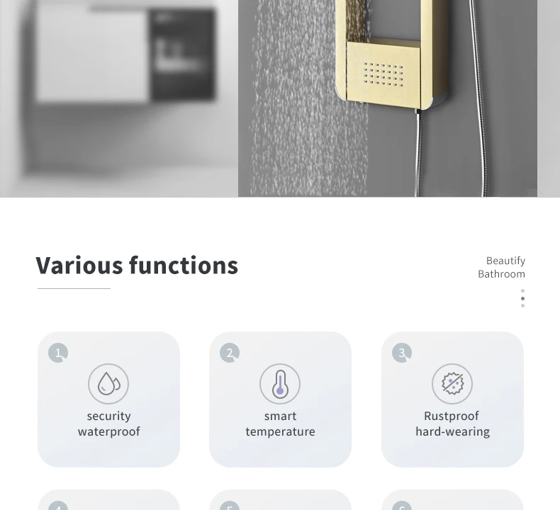 Luxury Shower System with Temperature Display - Smart & Stylish