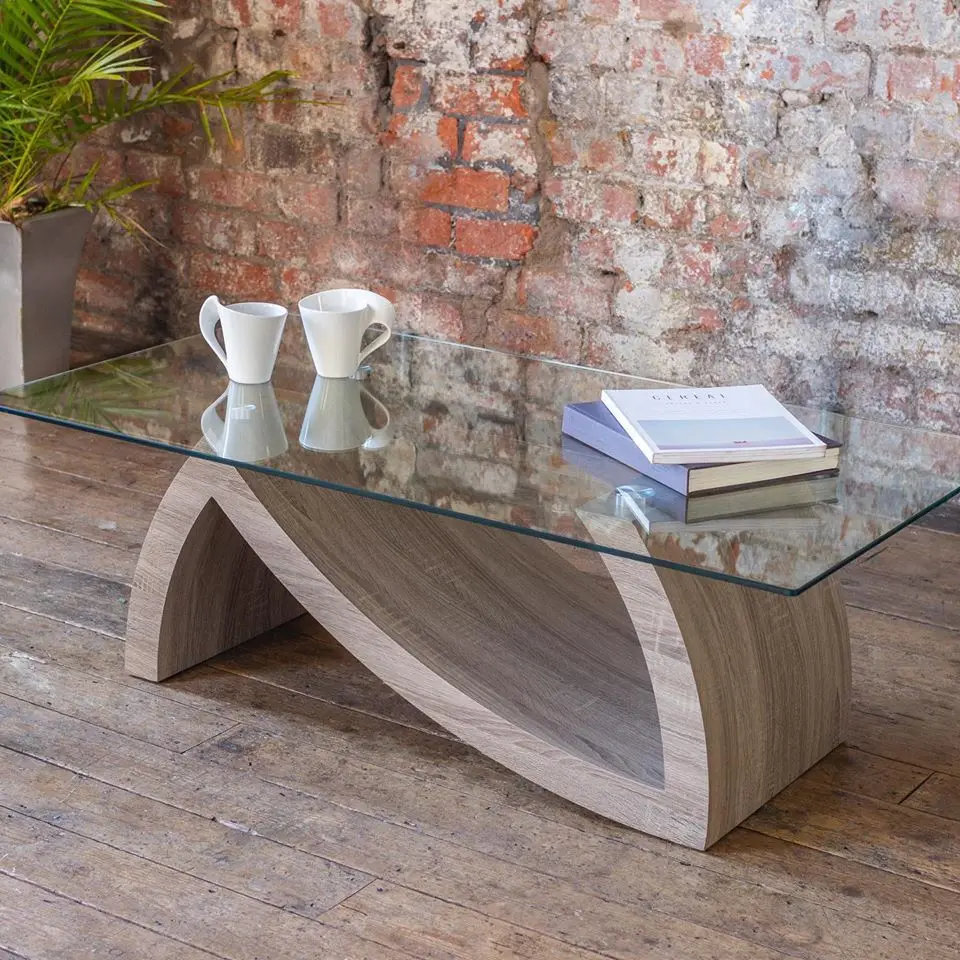 2021 High Quality Glass Modern Side Coffee Tea Table for Living Room