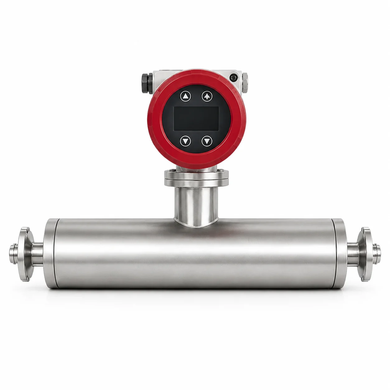 High Accuracy 0.2% Micro Coriolis Mass Flow Meter DN3-DN15 RS485 Modbus HART Liquid Density Temperature Meter FCC300