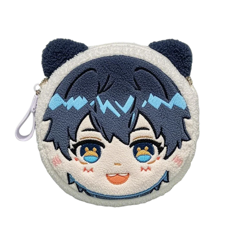 Plushie Manufacture Cute Anime Custom Plush Bag Charm with Zipper Plush Coin Purse