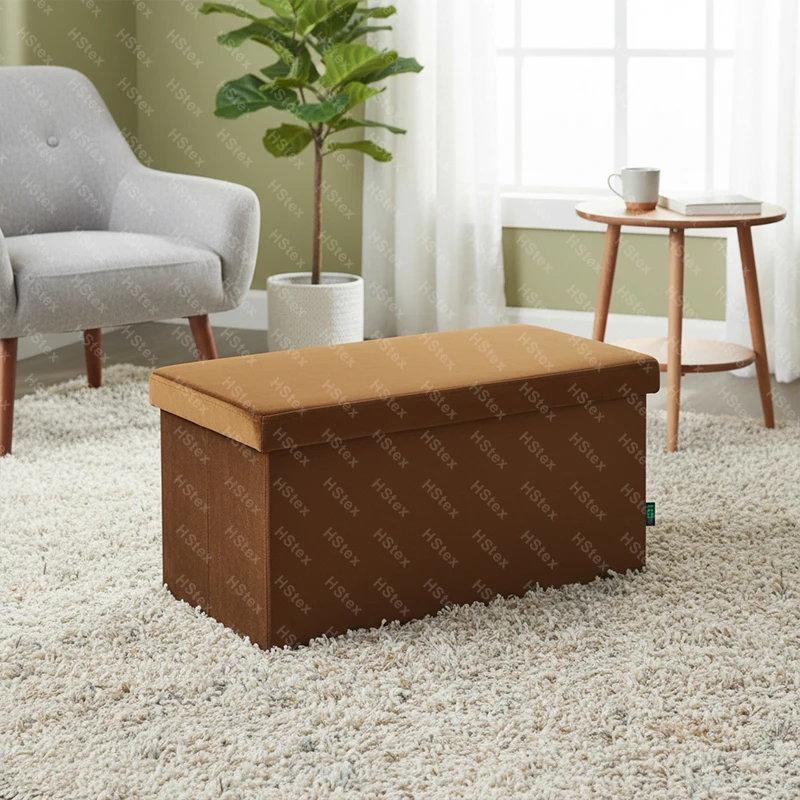 Multifunctional&Versatile Foldable Storage Ottoman Organizer