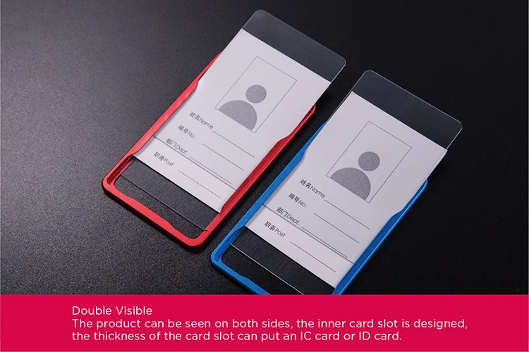 Uhoo Factory Direct Commercial Vertical Aluminum Id Card Holder