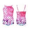 02 Costume da bagno a sirena con allacciatura al collo (allacciatura regolabile)