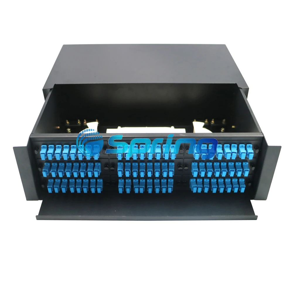 Din Rail Rack Mount Odf Fiber Optic Patch Panel 12 24 48 Core Port ...