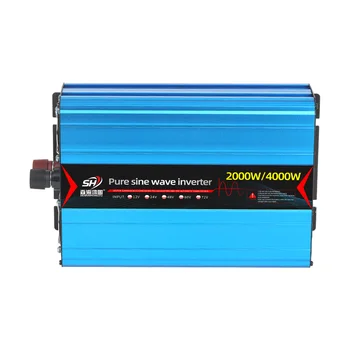 Pure Sine Wave DC AC Inverter Battery Converter 12V/24V/48V 110V/220V 2000W Rated Power 4000W  for Home Motor Industrial
