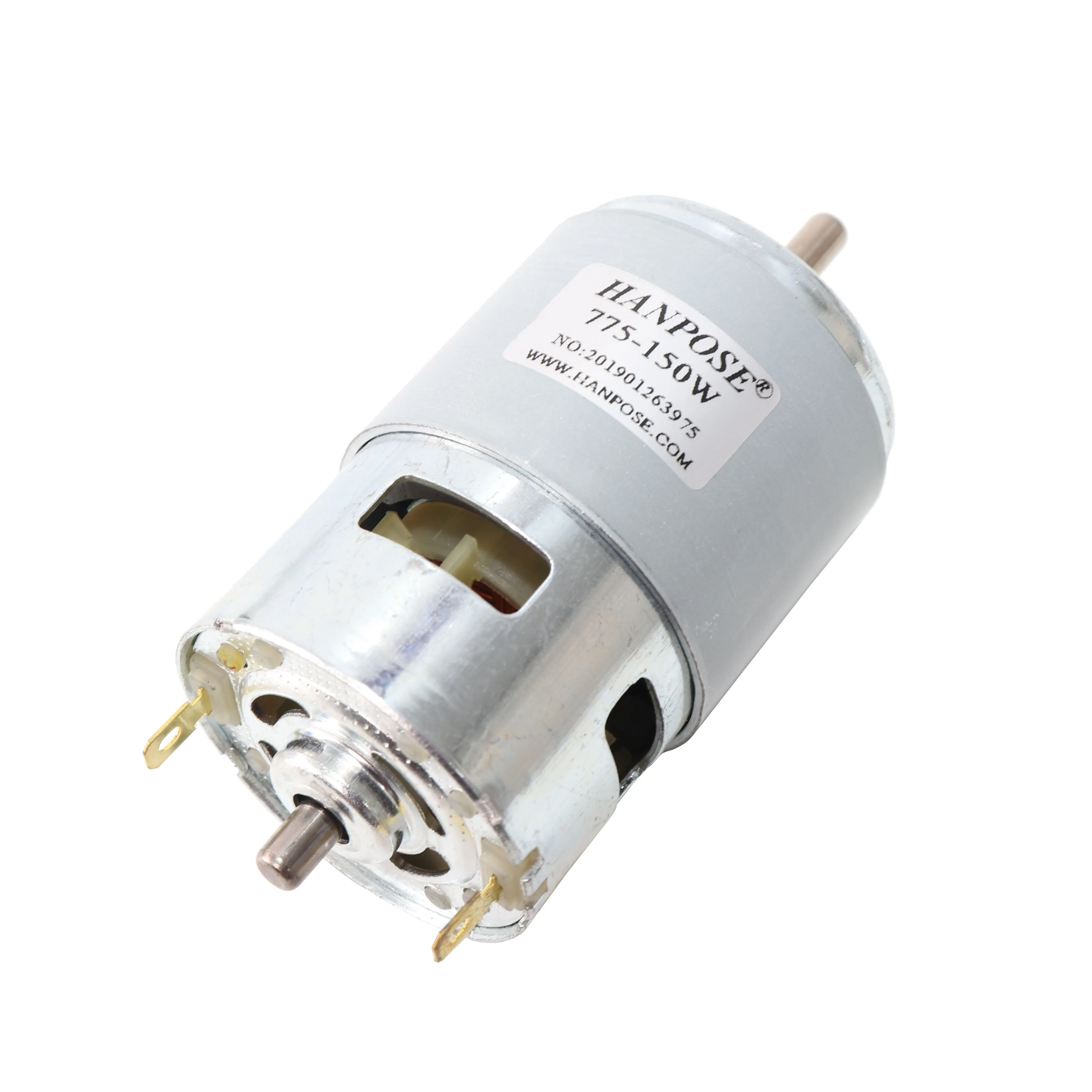 775 80W 4000RMP 12V Ανθεκτικός κινητήρας DC με χτένι - Τιμή 775 κινητήρας κεφαλής με ρουλεμάν σφαίρας για CNC, σπειροειδή τροχό και μηχάνημα επεξεργασίας άκρων
