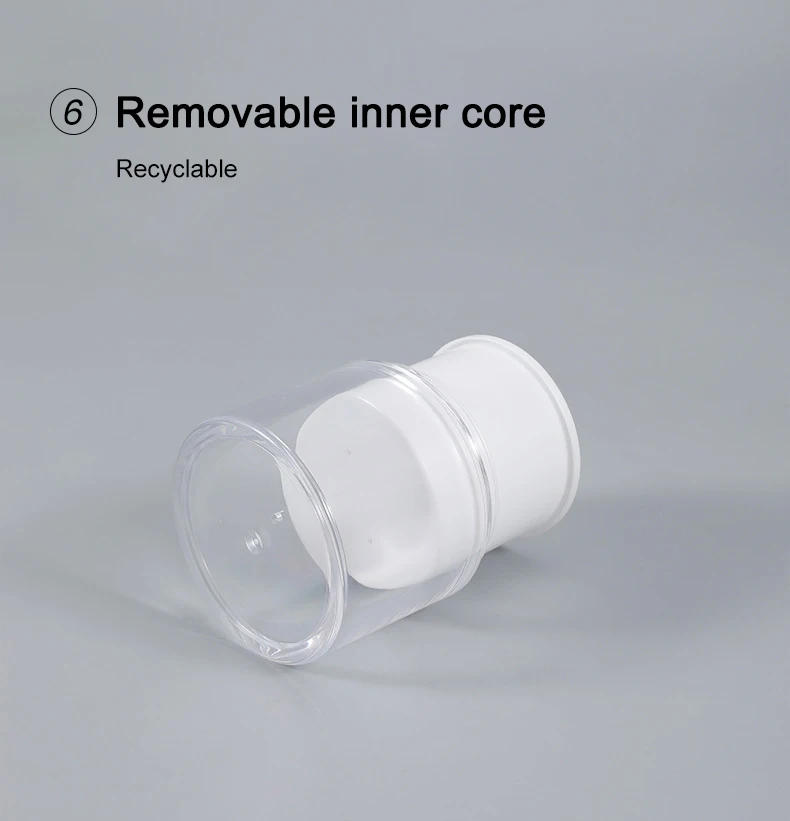 Airless pump face cream jar
