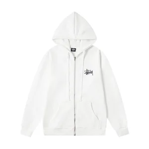 High Quality for Stusi European and American Classic Logo Printed Zipper Hooded Cardigan Jacket Sweater for Men