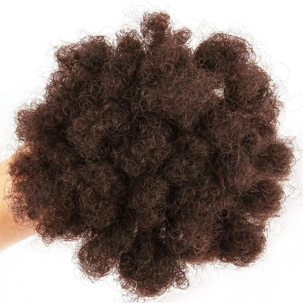 Extension dreadlocks capelli umani marroni afro kinky curly_voghion.com