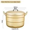 54cm/50l-aluminio amarillo extra grueso-sin placa vaporera
